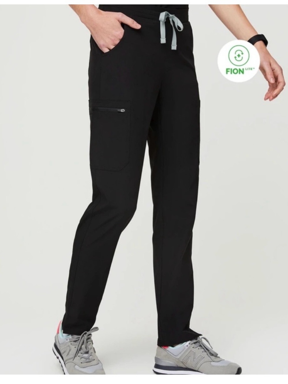 HTF Figs Fionlite Black Scrub Pants Small